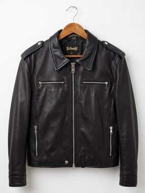 Scott Classic Black Leather Jacket